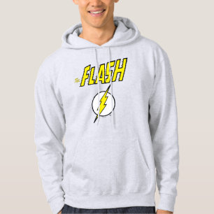 Sudadera El nombre de The Flash y logotipo de rayo
