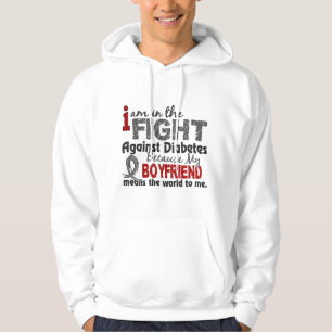 Sudadera El novio significa el mundo a mí diabetes