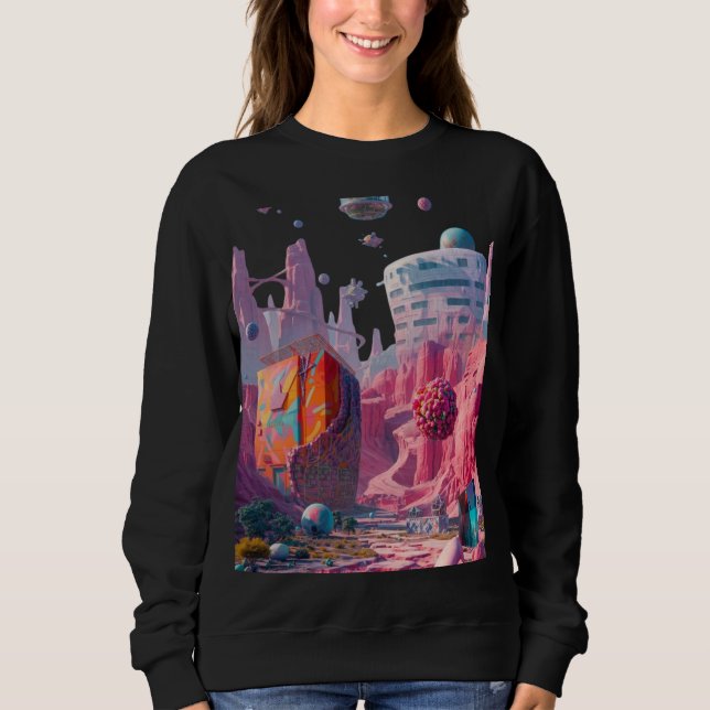 Sudadera El Oasis de Neón de Solara-7 (Anverso)