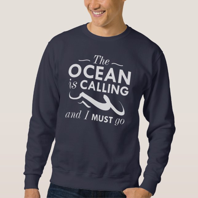 Sudadera El océano está llamando (Anverso)