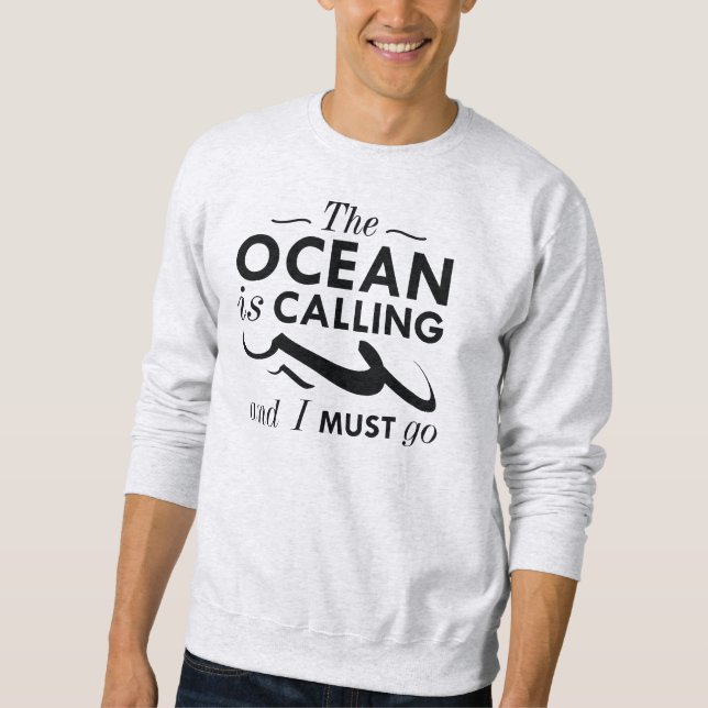 Sudadera El océano llama (Anverso)
