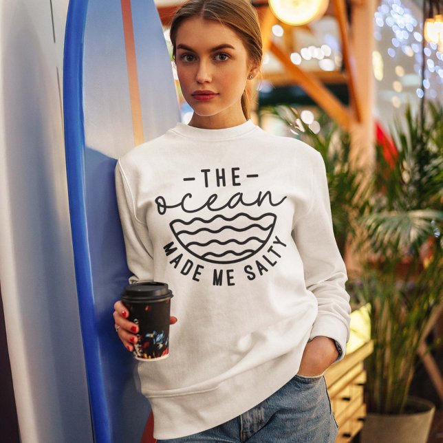Sudadera El Océano Me Hizo Salar (The ocean made me salty women's sweatshirt)