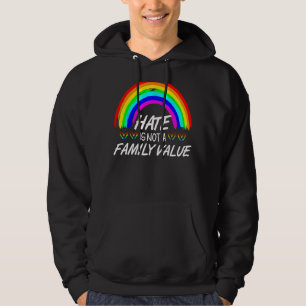 Sudadera El odio arcoiris de aliado del orgullo LGBTQ no es