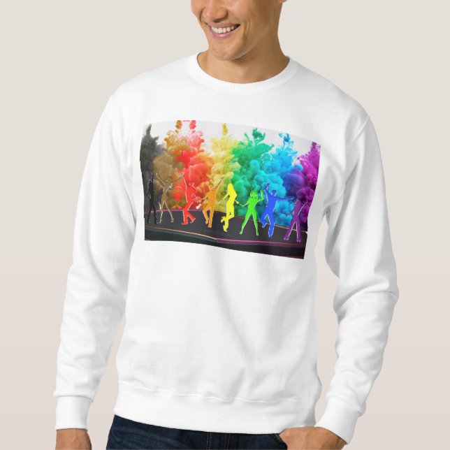 Sudadera El Orgullo Bailando de SlipperyJoe Sombra el arte  (Anverso)
