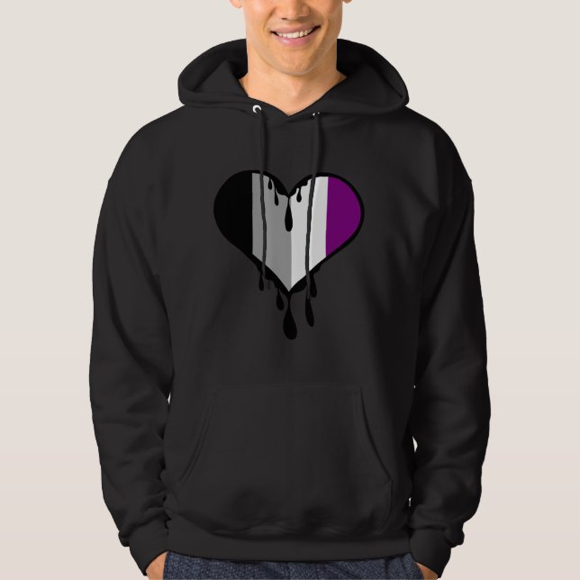 Sudadera El orgullo de Ace goteando el corazón (Anverso)