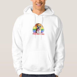 Sudadera El orgullo LGBT retro es amor