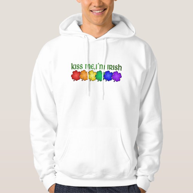 Sudadera El orgullo me besa que soy irlandés (Anverso)