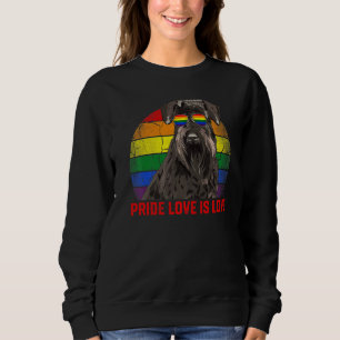 Sudadera El Orgullo Retro Lgbt El Amor Es El Amor Perro Sch