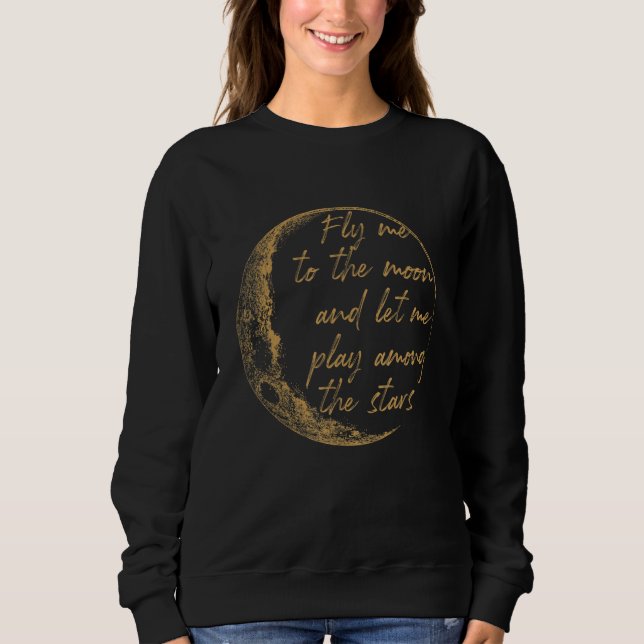 Sudadera El oro celestial me vuela a la luna (Anverso)