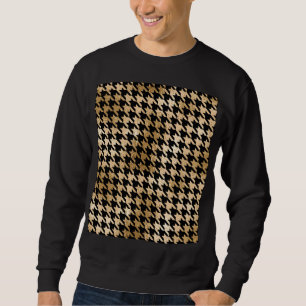 Sudadera El oro metálico daña los dientes, el patrón de mod