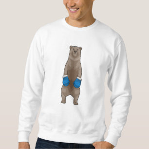 Sudadera El oso como boxeador con guantes de boxeo