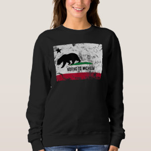 Sudadera El Oso De California Se Está Mudando A Michigan Ca