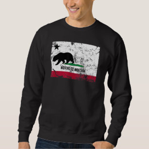 Sudadera El Oso De California Se Va A Montana Caminando