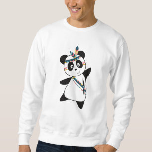 Sudadera El oso panda indio con la piel de teddy