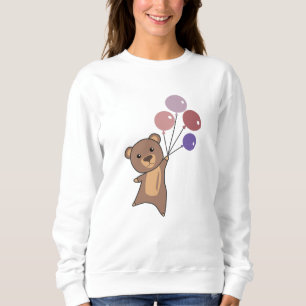 Sudadera El Oso Sale Con Globos Animados Cuestos