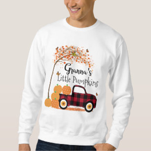 Sudadera El otoño del camión rojo de las calabazas de Grann