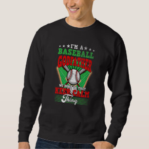 Sudadera El padrino del béisbol no hace eso que mantengan l