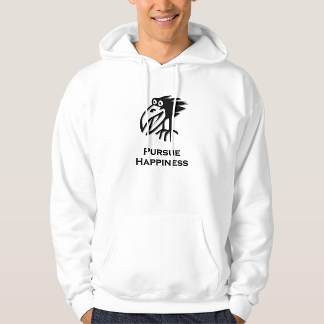 Sudadera El pájaro busca la felicidad (Anverso)