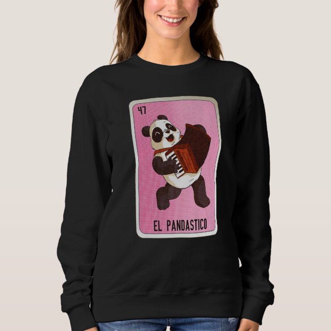 Sudadera El Pandastico Mexican Slang Lottery Bingo Cards   (Anverso)