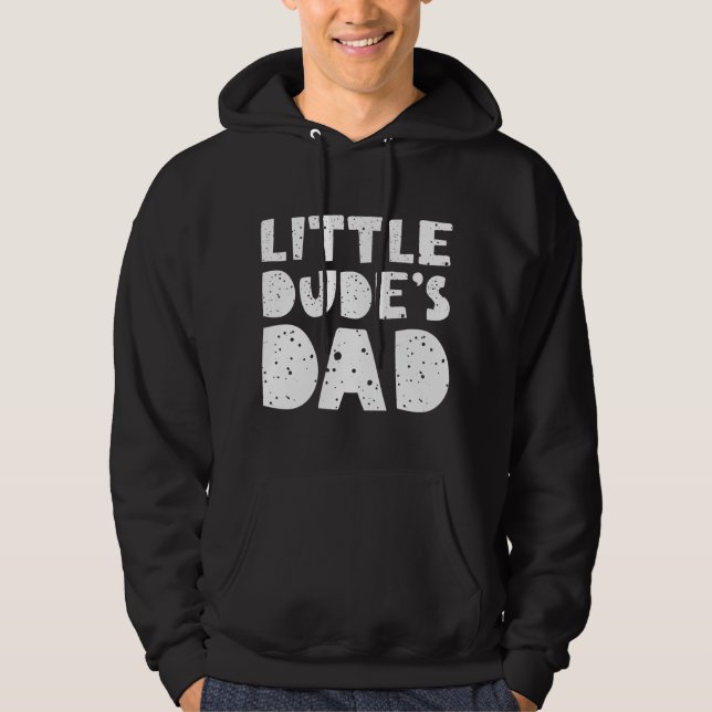 Sudadera El papá del pequeño tipo (Anverso)