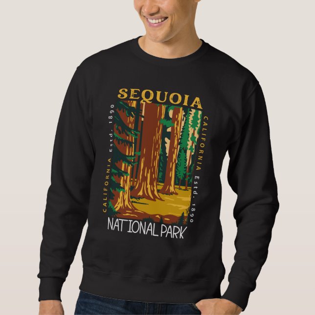 Sudadera El Parque Nacional Sequoia, California, con proble (Anverso)