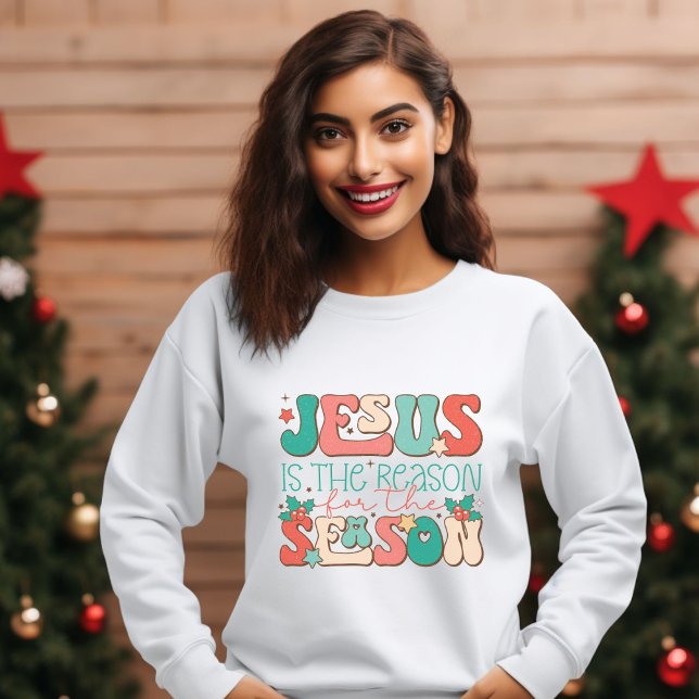 Sudadera El Pastel Retro Jesús es la razón de la temporada (Subido por el creador)
