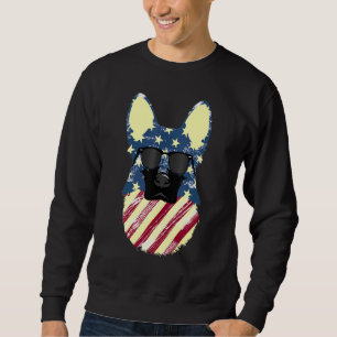 Sudadera El Pastor Alemán Guay Patriot Feliz 4 De Julio