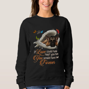 Sudadera El Pastor Alemán Paw Ama La Pérdida De Perro Hermo