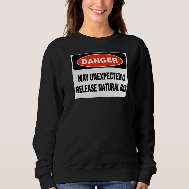Sudadera El peligro del chiste puede liberar de forma inesp (Anverso)