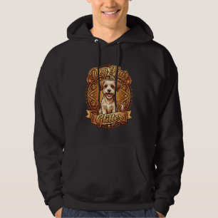 Sudadera El pelo de perro es cinta dorada esponjosa brillan