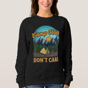 Sudadera El pelo del campamento no importa - Camping divert