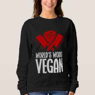 Sudadera El peor carnicero vegano del mundo