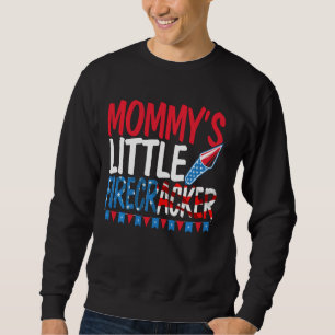Sudadera El pequeño petardo de mamá, el 4 de julio, usa Pat