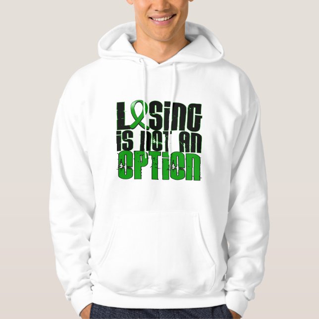 Sudadera El perder no es una lesión cerebral traumática TBI (Anverso)
