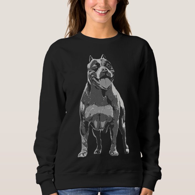 Sudadera El Perro Amor Del Bulbo Estadounidense Amaba A La  (Anverso)