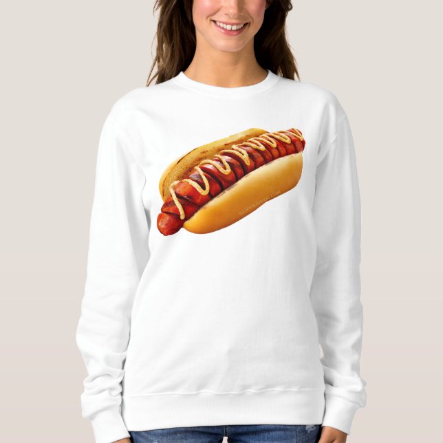 Sudadera El perro caliente de SlipperyJoe enclavado en un m (Anverso)