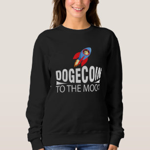 Sudadera El Perro De Dogecoína Se Mantiene En El Grito De L