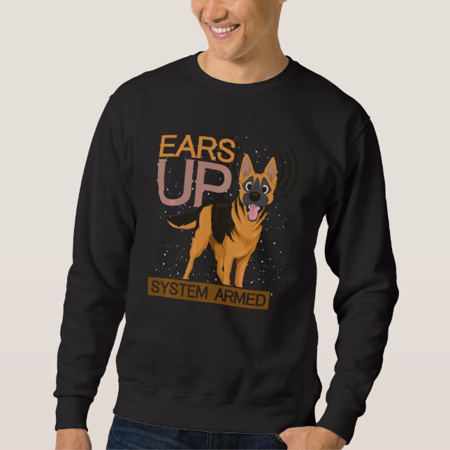 Sudadera El perro de los animales oreja el sistema Pastor a (Anverso)
