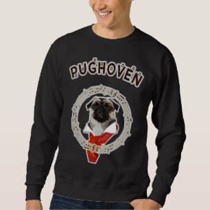Sudadera El perro de Pughoven ama la música divertido camis