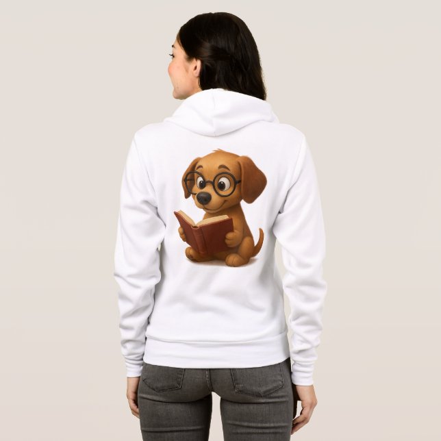 Sudadera El perro inteligente del futuro (Reverso completo)