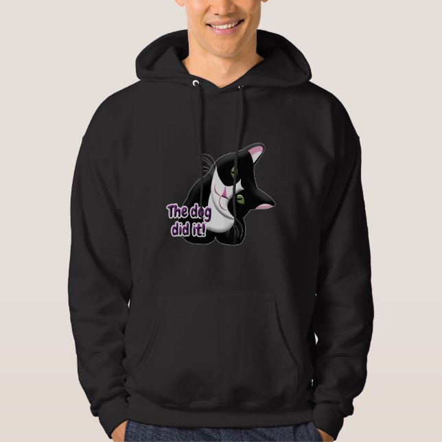 Sudadera El perro lo hizo Cat (Anverso)