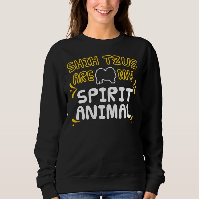 Sudadera El Perro Perro Perro Perro Cachorro Shih Tzus Es M (Anverso)
