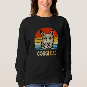 Sudadera El perro vintage del Día del Padre del Retro Corgi