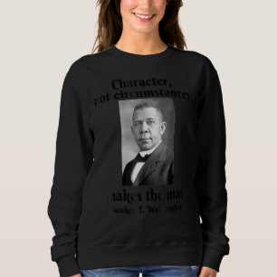 Sudadera El personaje de Booker T Washington hace que el ho