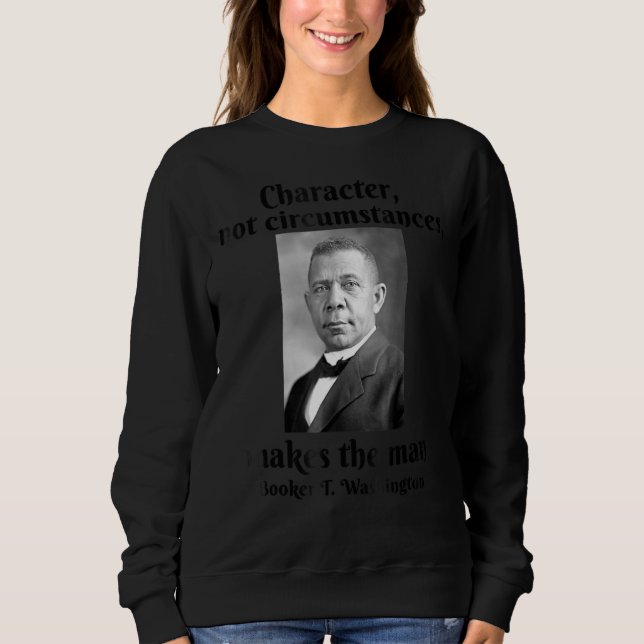 Sudadera El personaje de Booker T Washington hace que el ho (Anverso)