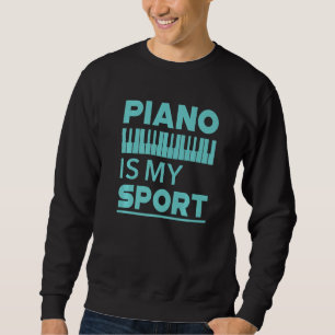 Sudadera El piano es mi deporte Pianista Música Teclado Mú