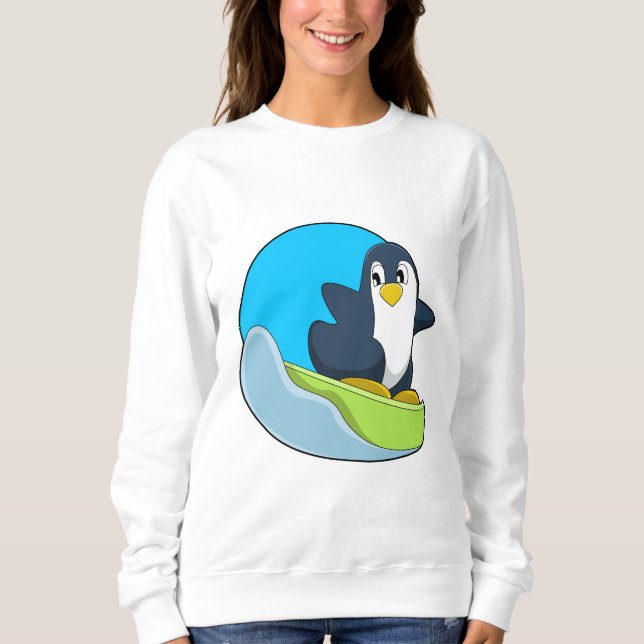 Sudadera El pingüino como snowboard con Sonowboard.PNG (Anverso)
