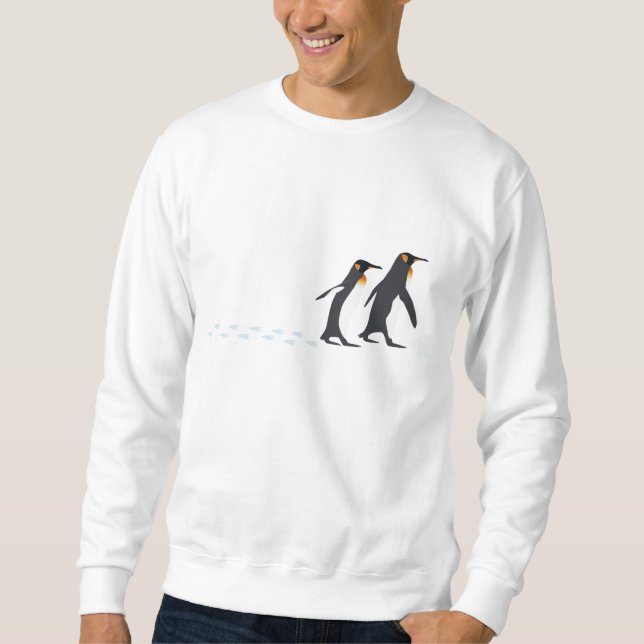 Sudadera El pingüino imprime la camiseta (Anverso)