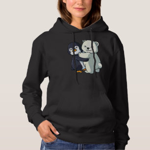 Sudadera El Pingüino Y El Oso Polar Abordan A Las Mujeres