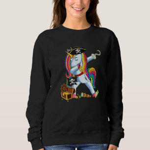 Sudadera El pirata de Dabbing Unicornio bailando arcoiris
